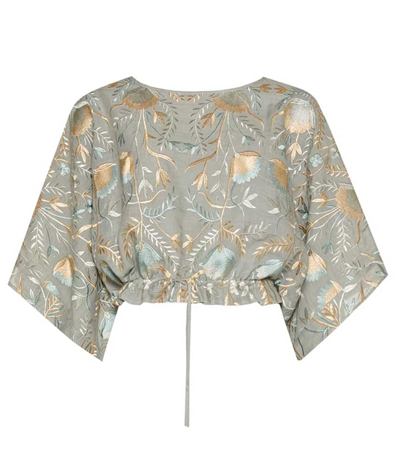 Greek Archaic Kori Cropped Top